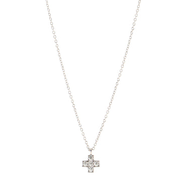 Tiffany & Co. Cruciform Cross Pendant Necklace Platinum and Diamonds