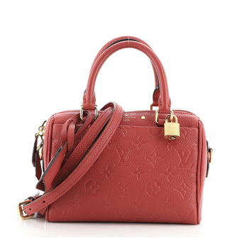 Louis Vuitton Speedy Bandouliere NM Handbag Monogram Empreinte Leather 20
