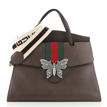 Gucci Totem Top Handle Bag Leather Large