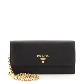 Prada Wallet on Chain Saffiano Leather