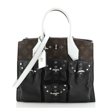 Louis Vuitton City Steamer Pockets Handbag Monogram Canvas and Leather MM