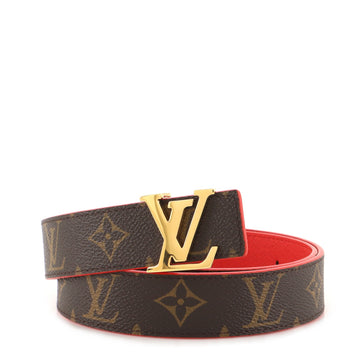 Louis Vuitton LV Initiales Reversible Belt Monogram Canvas and Leather Medium