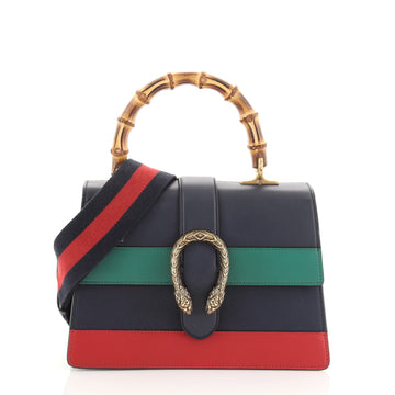 Gucci Dionysus Bamboo Top Handle Bag Colorblock Leather Medium
