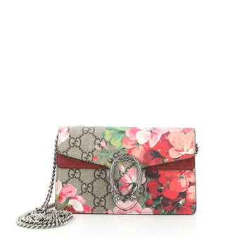 Gucci Dionysus Bag Blooms Print GG Coated Canvas Super Mini