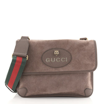 Gucci Neo Vintage Flap Messenger Suede Medium