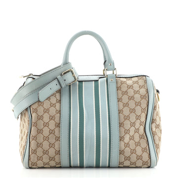 Gucci Vintage Web Boston Bag GG Canvas Medium
