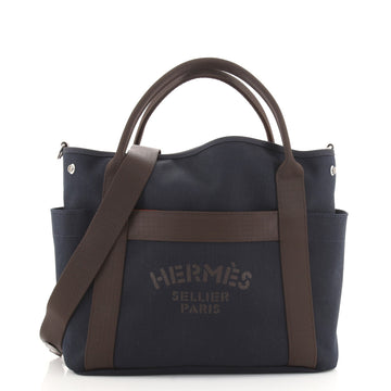 Hermes Sac De Pansage Groom Handbag Canvas