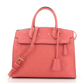 Louis Vuitton Pont Neuf Handbag Monogram Empreinte Leather MM
