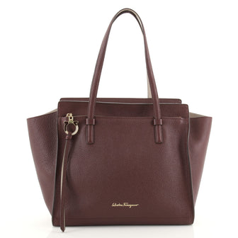 Salvatore Ferragamo Amy Tote Pebbled Leather Medium