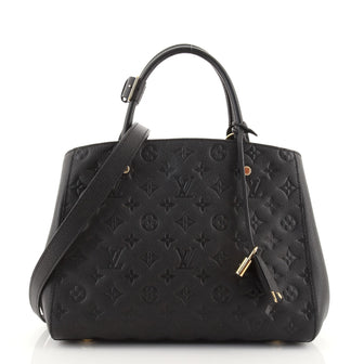 Louis Vuitton Montaigne Handbag Monogram Empreinte Leather MM