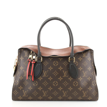 Louis Vuitton Tuileries Handbag Monogram Canvas with Leather