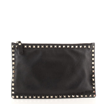 Valentino Rockstud Pouch Leather Large