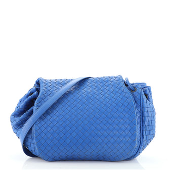 Bottega Veneta Flap Messenger Bag Intrecciato Nappa Small