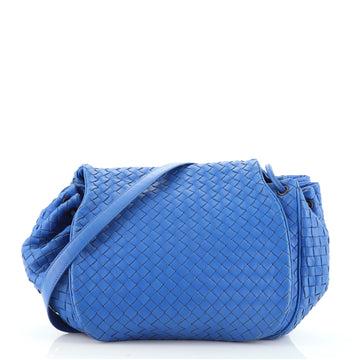 Bottega Veneta Flap Messenger Bag Intrecciato Nappa Small