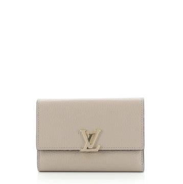 Louis Vuitton Capucines Compact Wallet Leather