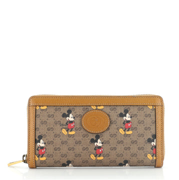 Gucci Zip Around Wallet Printed Mini GG Coated Canvas