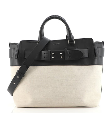 Burberry Belt Tote Canvas and Leather Medium