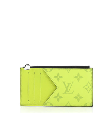 Louis Vuitton Coin Card Holder Monogram Taigarama