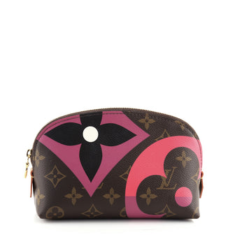Louis Vuitton Cosmetic Pouch Limited Edition Game On Monogram Canvas