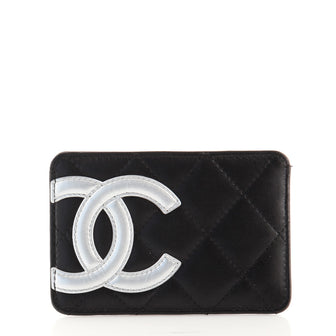 Chanel Cambon Card Holder Quilted Lambskin