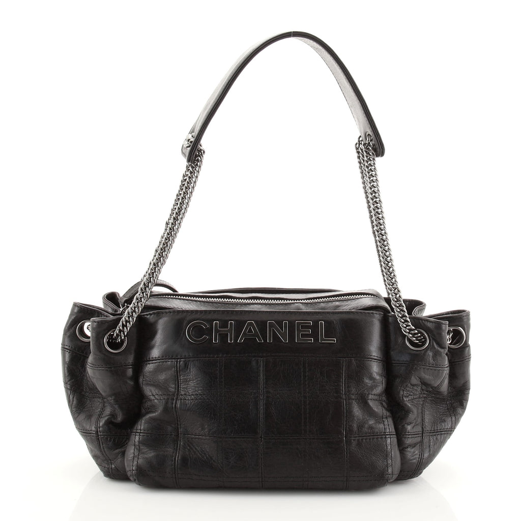 Chanel - Hampton CC Accordion Quilted Bag Black