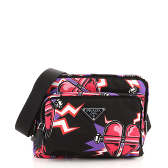 Prada Harness Body Bag Printed Tessuto