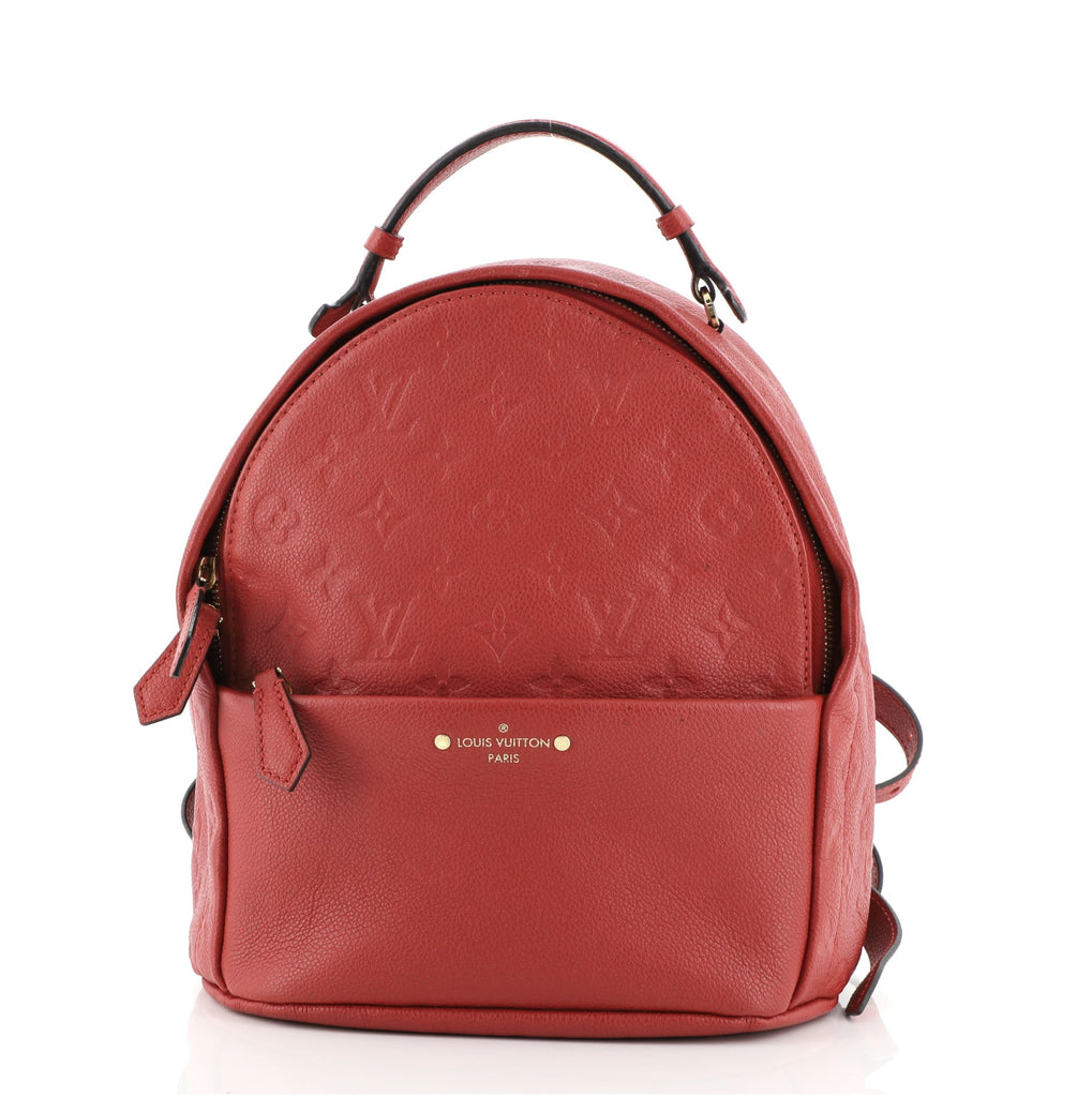 Louis Vuitton Sorbonne Backpack Monogram Empreinte Leather Red 8202046