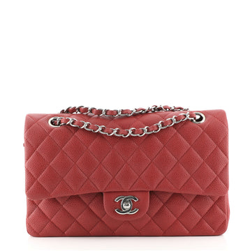 Chanel Classic Double Flap Bag Quilted Caviar Medium