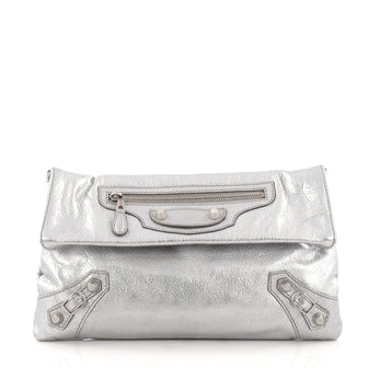Balenciaga Envelope Strap Clutch Giant Studs Leather