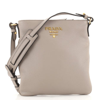 Prada Flat Crossbody Bag Vitello Daino Small