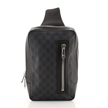 Gucci Soft Zip Sling Bag GG Coated Canvas Small