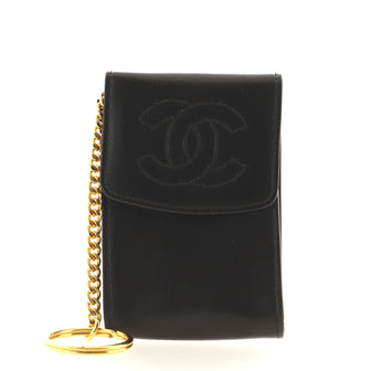 Chanel Vintage Timeless Flap Key Pouch Caviar