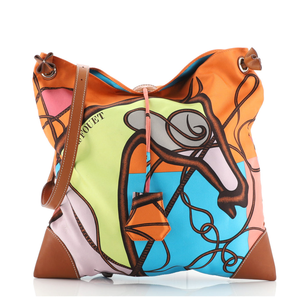 Hermes Silky City Bag Printed Silk and Leather PM – Vintage by Misty