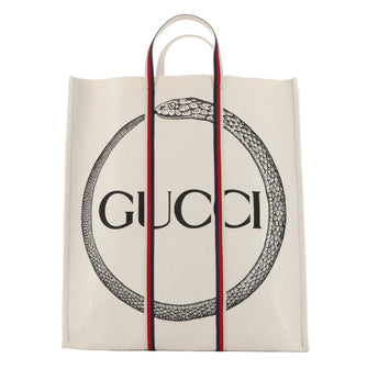 Logo Shopper Tote Printed Canvas Tall