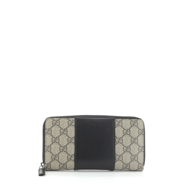 Gucci Zip Around Wallet GG Coated Canvas and Leather