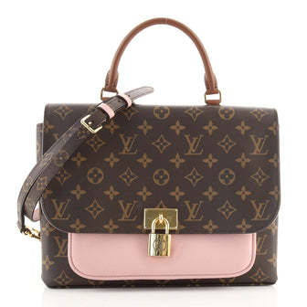 Louis Vuitton Marignan Handbag Monogram Canvas with Leather