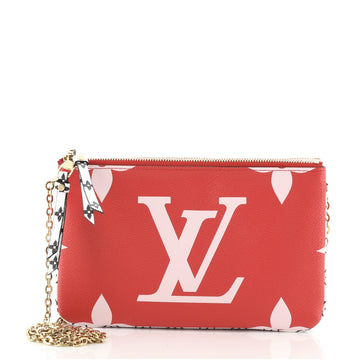 Louis Vuitton Double Zip Pochette Limited Edition Colored Monogram Giant