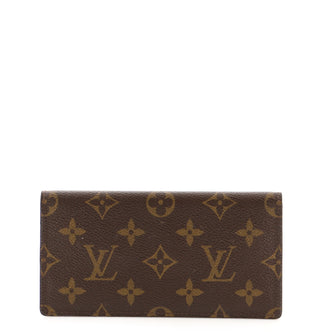 Louis Vuitton Porte Valeurs Checkbook Wallet Monogram Canvas
