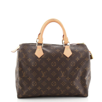 Louis Vuitton Speedy Handbag Monogram Canvas 30