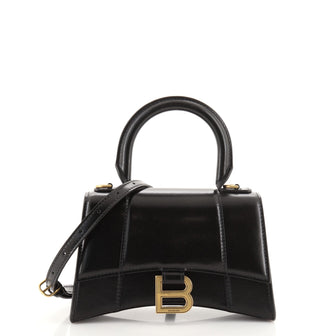 Balenciaga Hourglass Top Handle Bag Leather Small