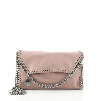 Stella McCartney Falabella Fold Over Flap Crossbody Bag Shaggy Deer Mini