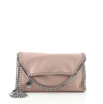 Stella McCartney Falabella Fold Over Flap Crossbody Bag Shaggy Deer Mini