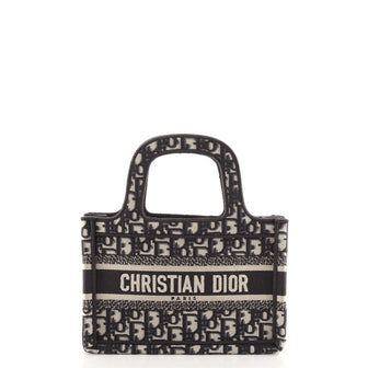 Christian Dior Book Tote Oblique Canvas Mini
