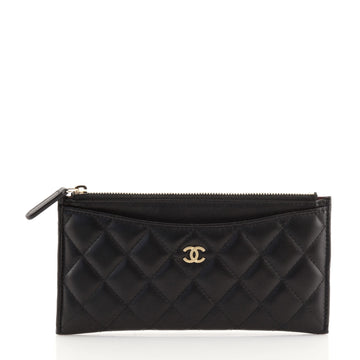 Chanel Classic Zip Pouch Quilted Lambskin