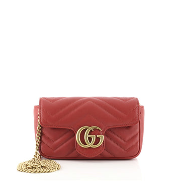 Gucci GG Marmont Flap Bag Matelasse Leather Super Mini