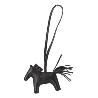 Hermes So Black GriGri Rodeo Touch Bag Charm Leather with Alligator PM