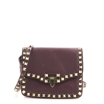 Valentino Rockstud Flip Lock Flap Bag Leather Mini
