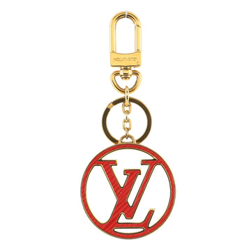 Louis Vuitton LV Circle Keychain Metal and Epi Leather