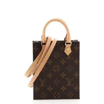 Louis Vuitton Petit Sac Plat Bag Monogram Canvas