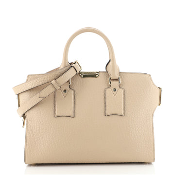 Burberry Clifton Convertible Tote Heritage Grained Leather Medium